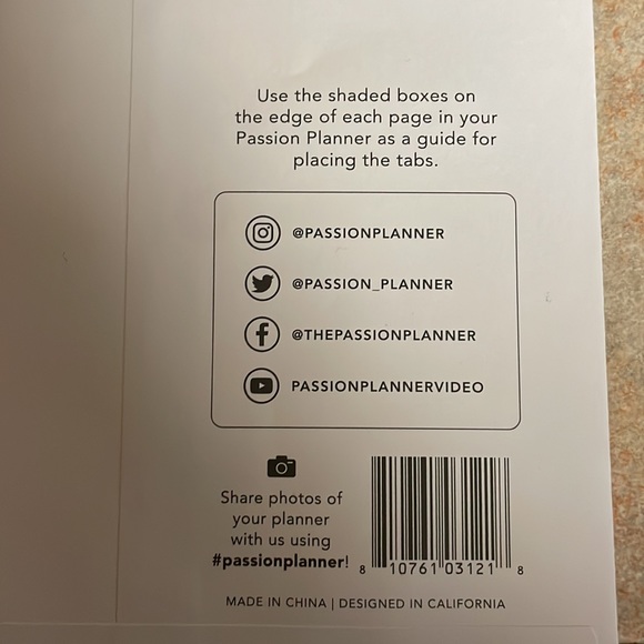 Passion Planner Monthly Tabs - Picture 5 of 5